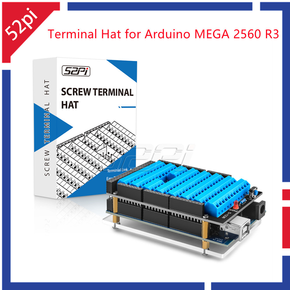 Deskpi Super6C - Nowość！52Pi Terminal Hat dla Arduino MEGA