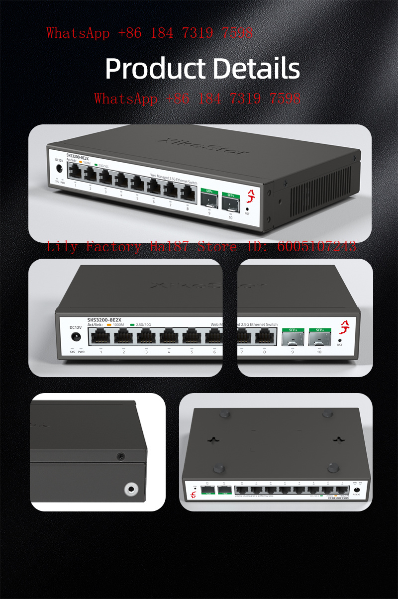 XikeStor 8*2.5G RJ45 2*10G SFP – Sfp+ 10G Managed Switch 8 Port recenzja i cena